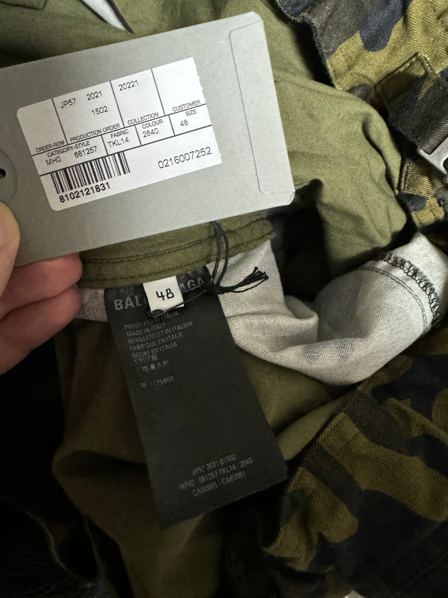 Balenciaga Camouflage Cargo Baggy Shorts