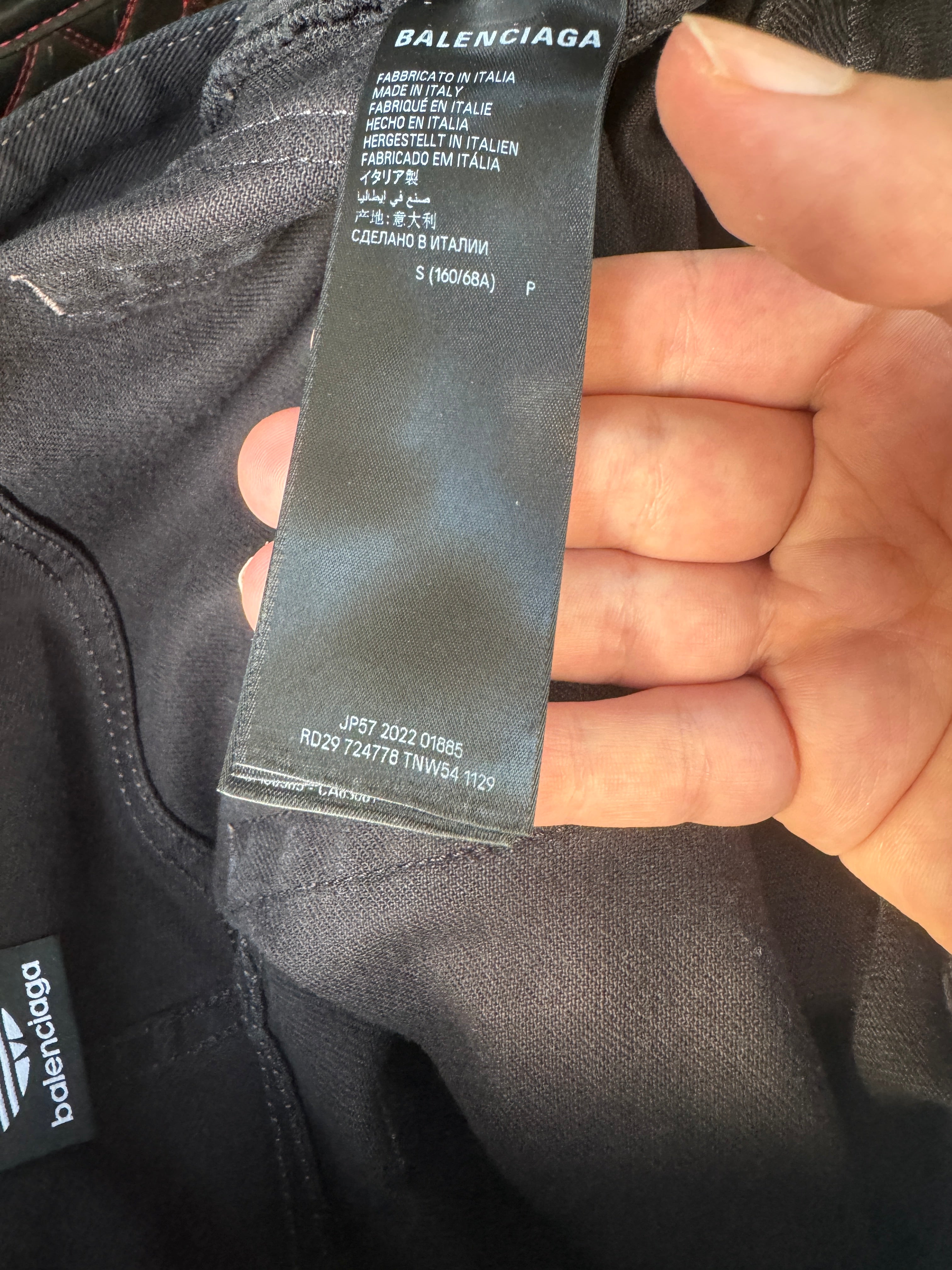 Balenciaga Adidas Black Oversized Denim – FyouGrails