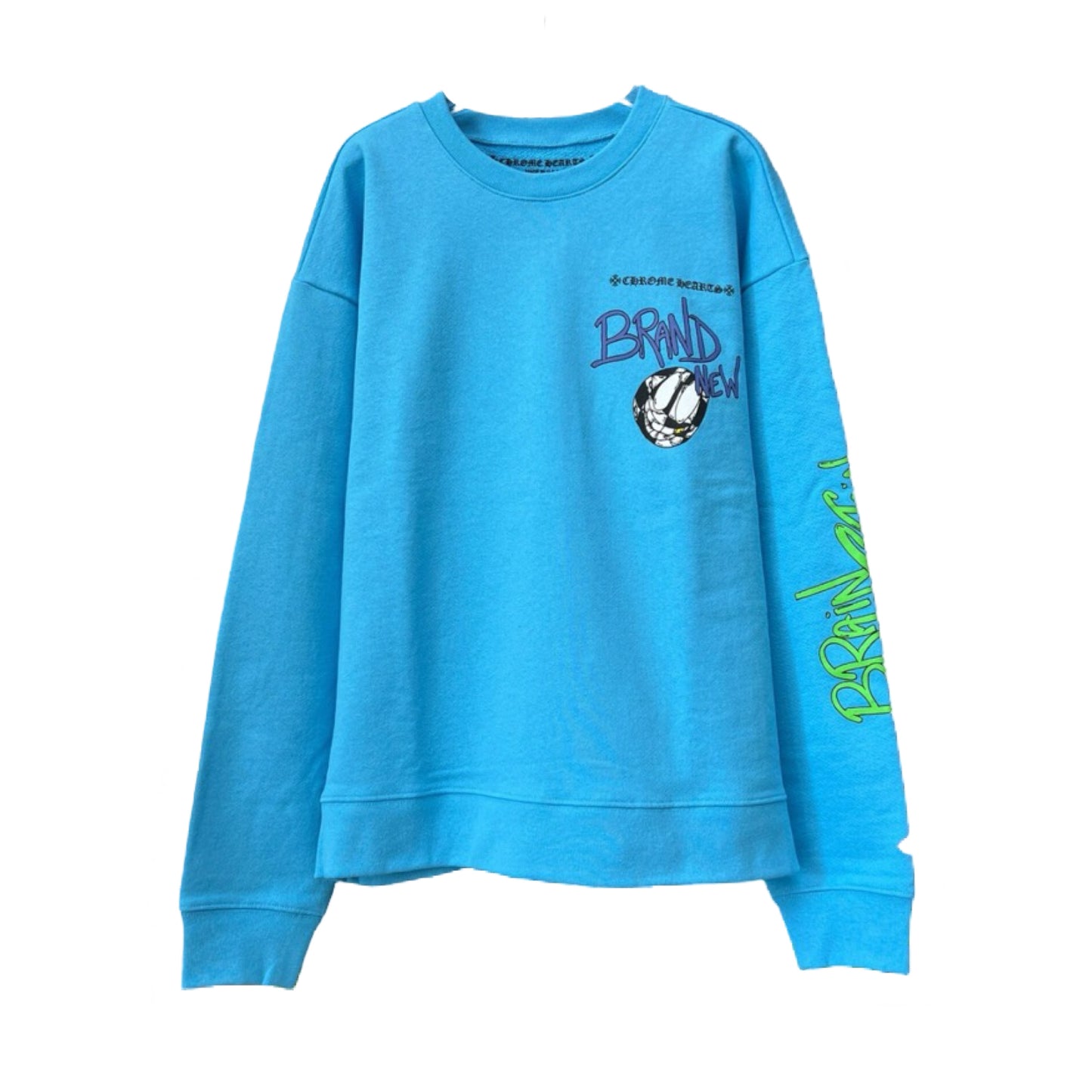 Chrome Hearts Mattyboy Brain New Blue Sweatshirt