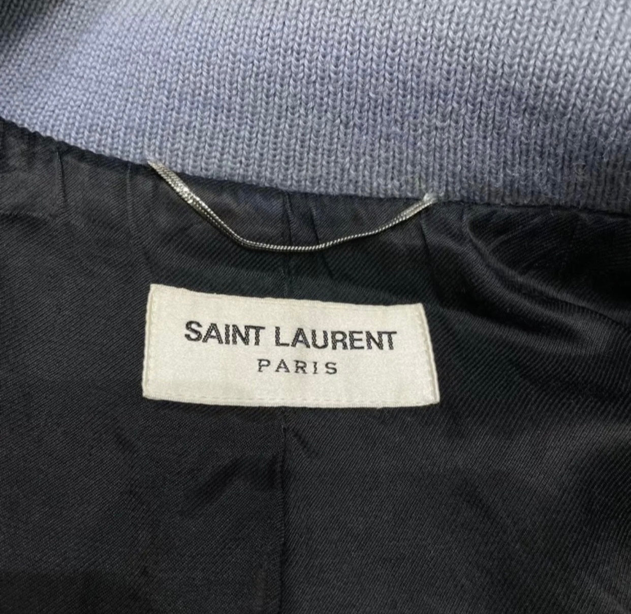 Saint Laurent SS16 Baby Blue Teddy Jacket