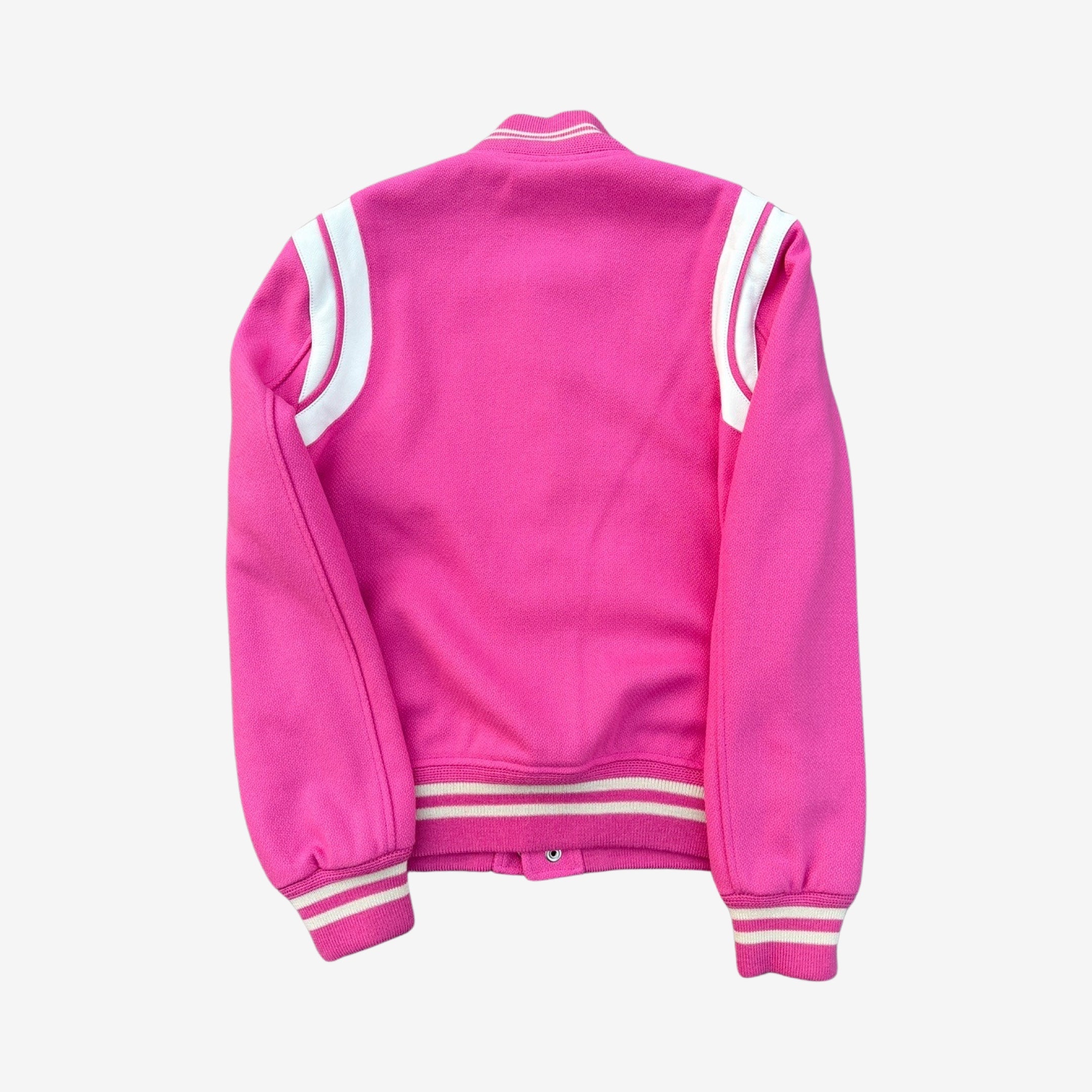 Pink saint laurent outlet teddy jacket