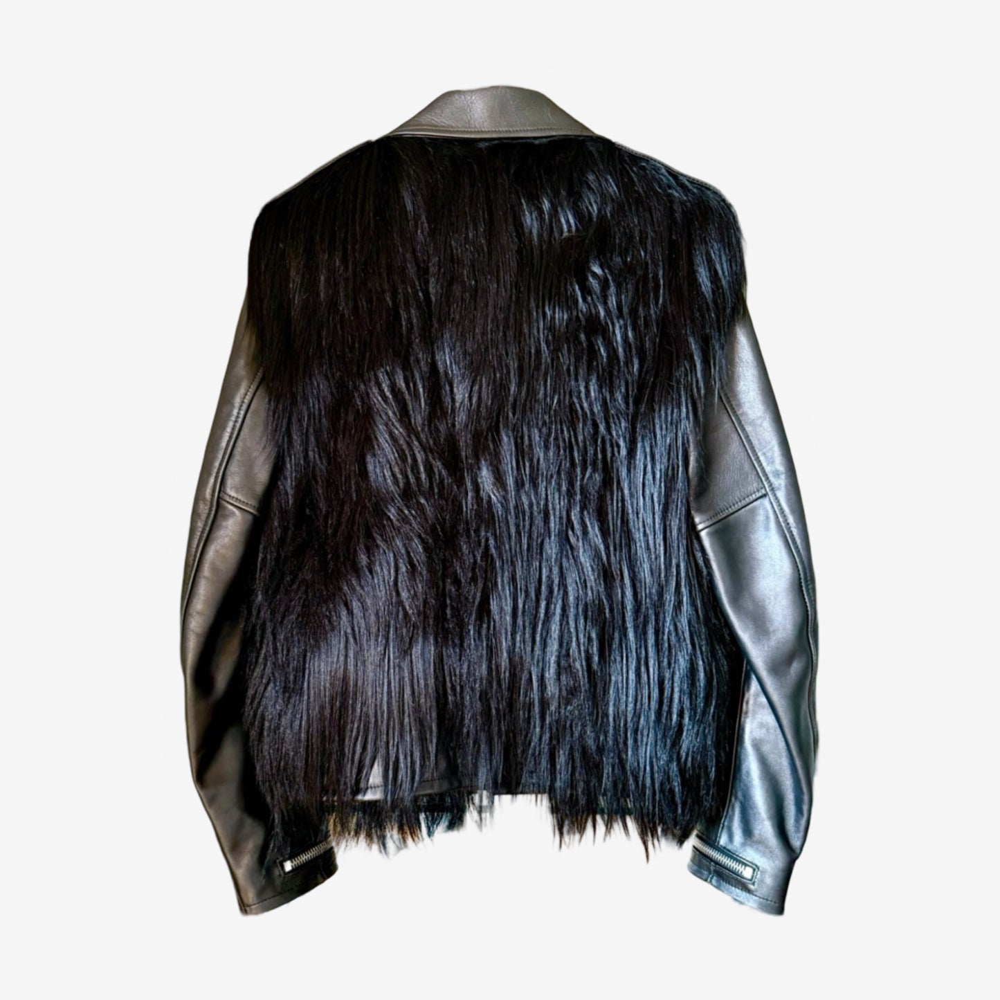 Saint Laurent Paris FW13 L01 Leather Jacket with Fur