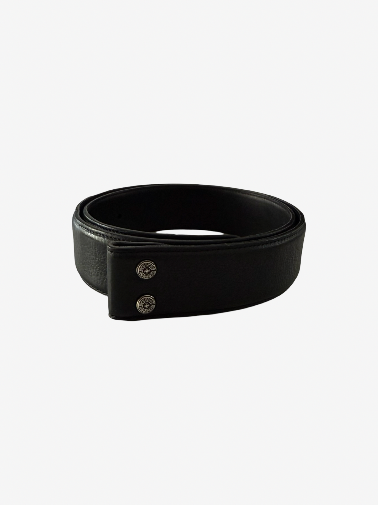 Chrome Hearts Black Leather Strap Sz.32