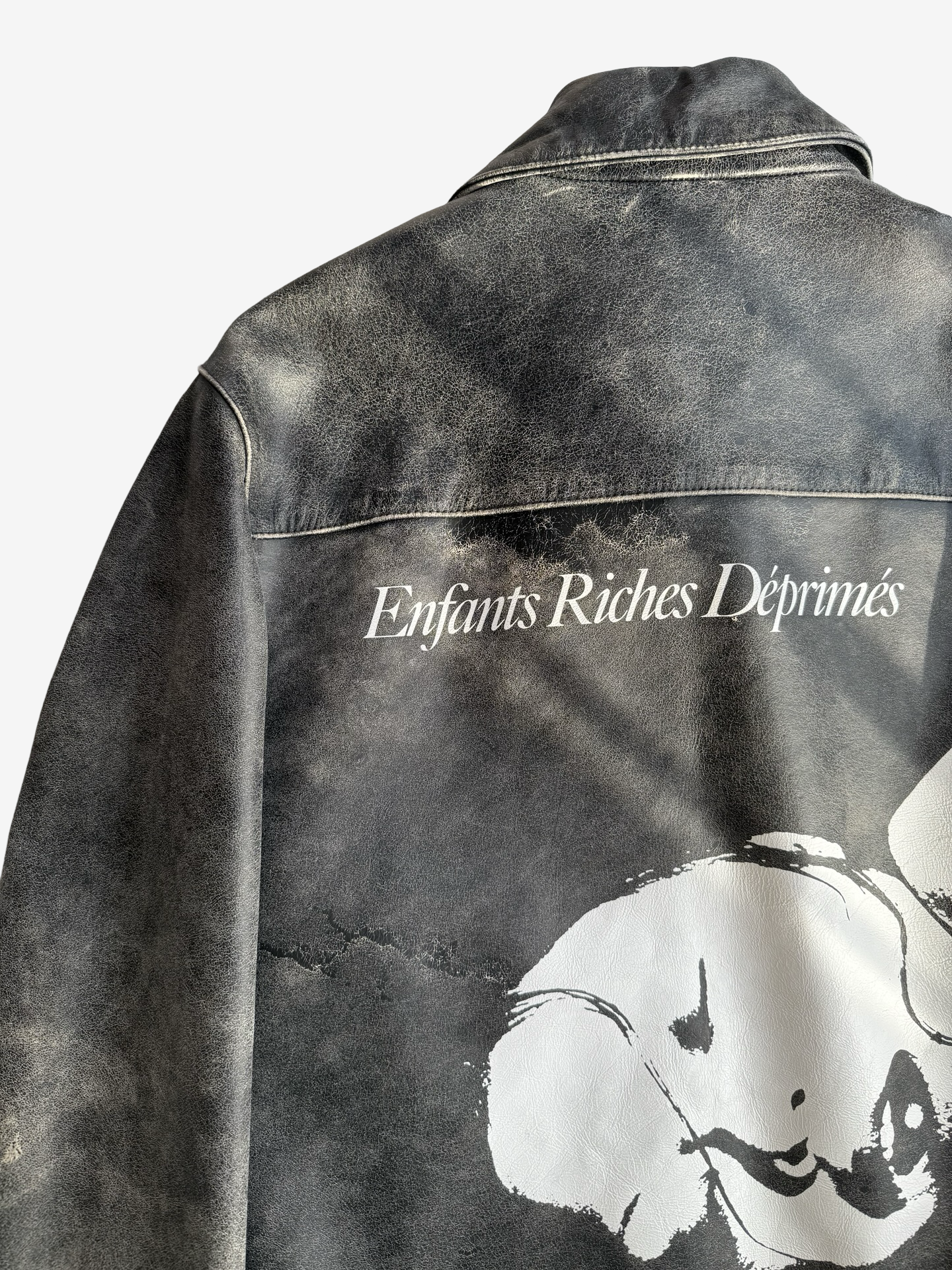 Enfants Riches Deprimes Sleep Sound Woman Face Leather Jacket Sz.L