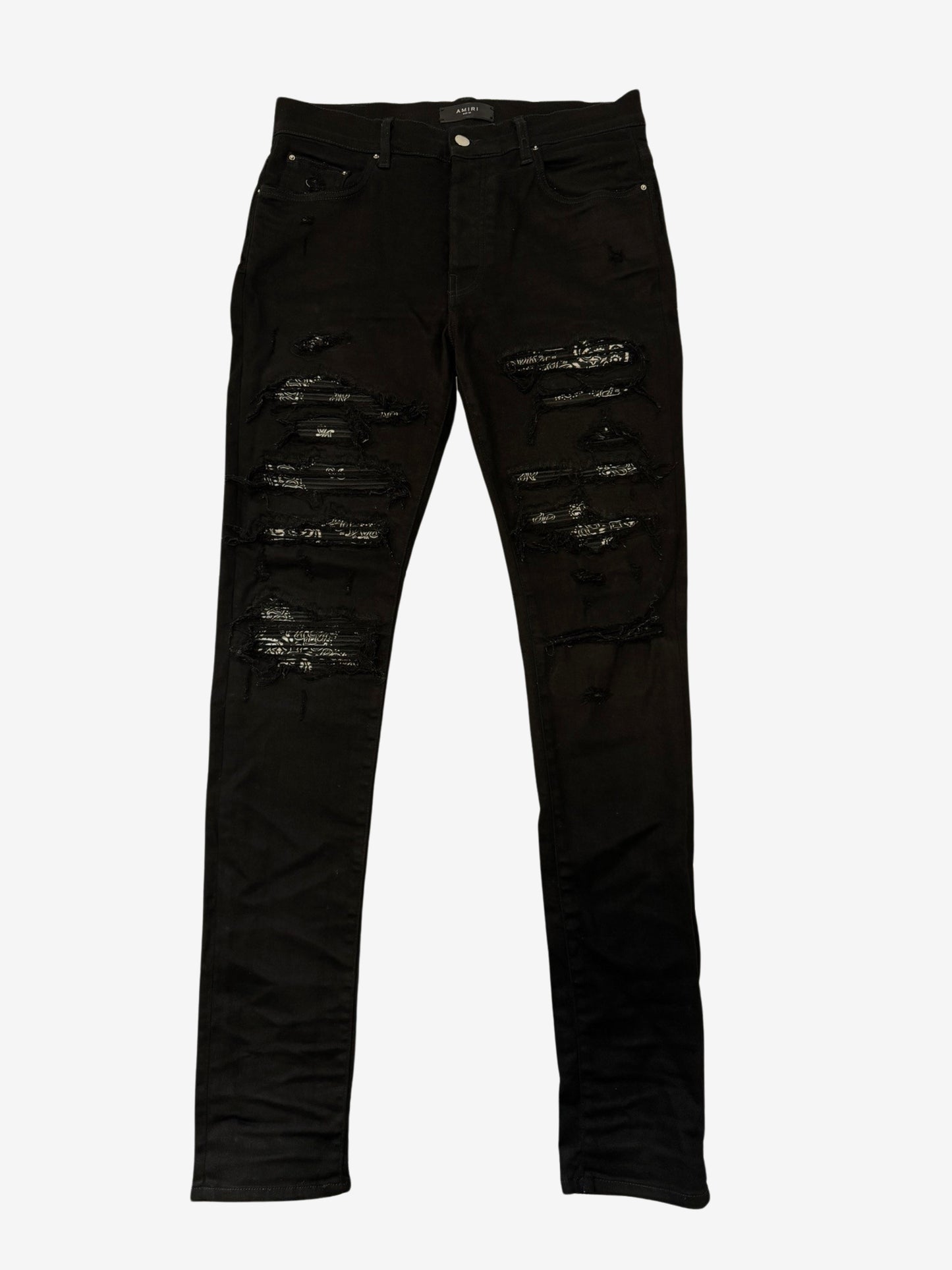 Amiri MX1 Bandana Jeans Black