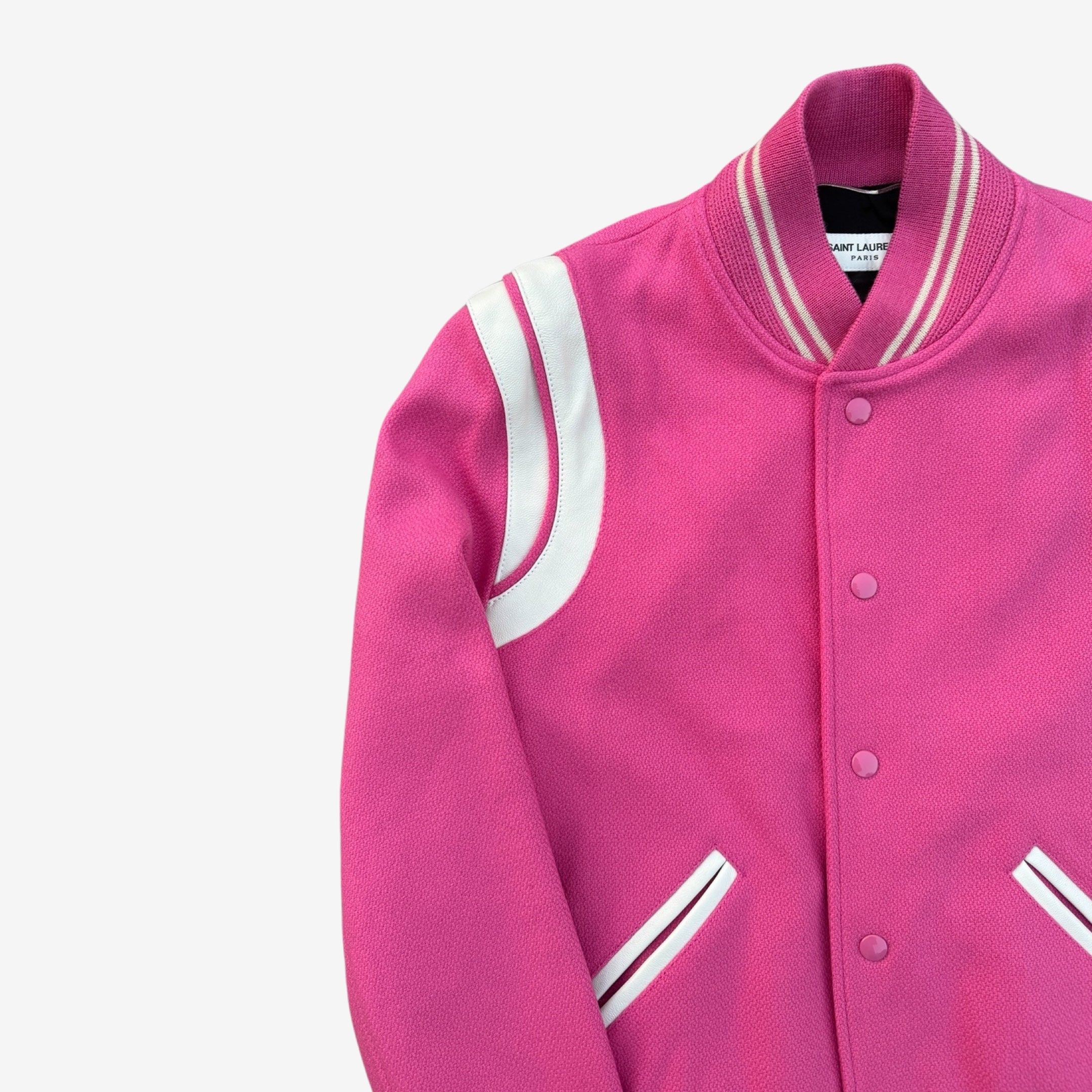 Pink saint hotsell laurent teddy jacket