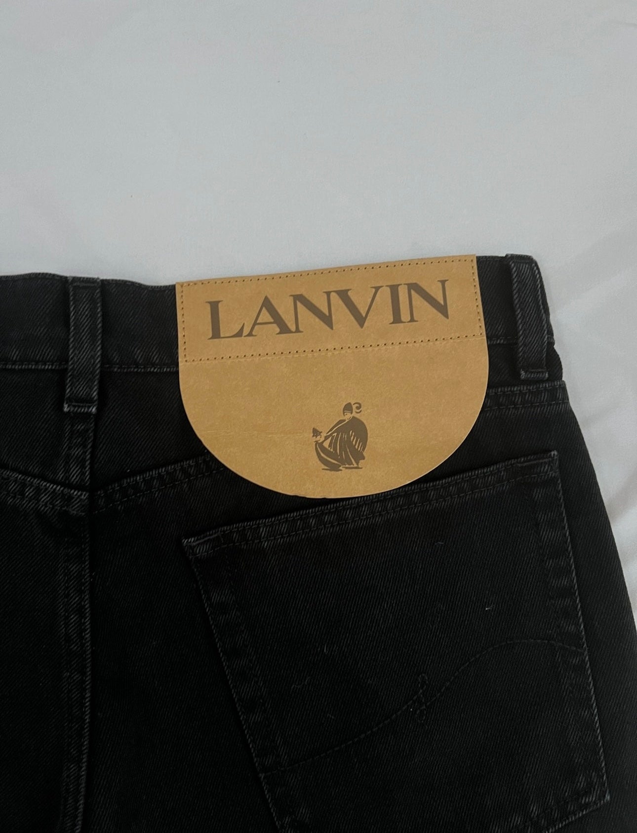 Lanvin x Gallery Dept. Leather Denim Jeans