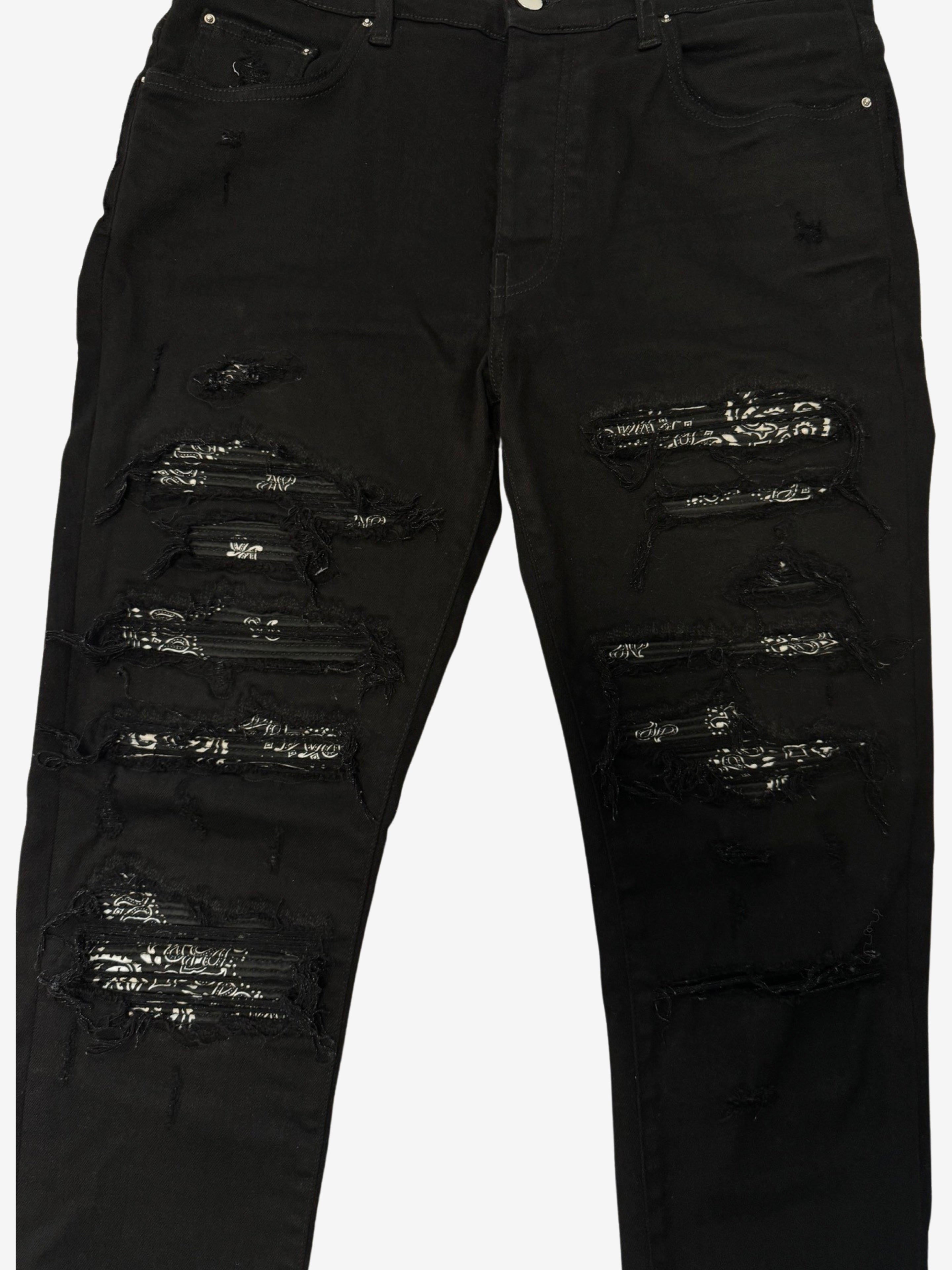 Amiri MX1 Bandana Jeans Black – FyouGrails