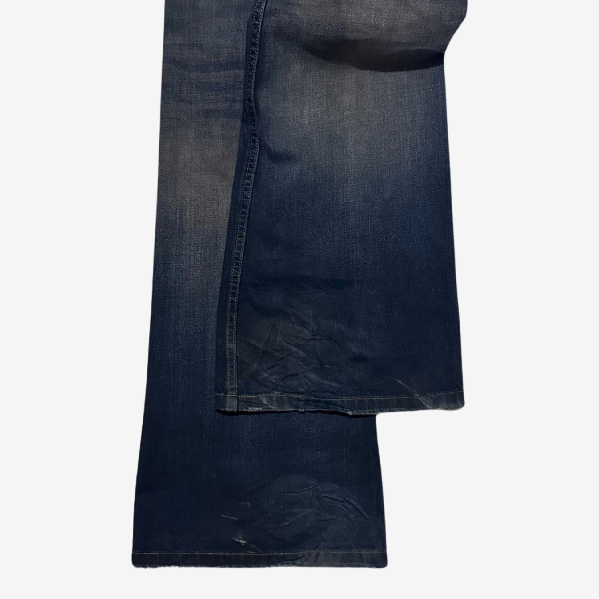 Balenciaga FW22 Flared Denim Dark Blue