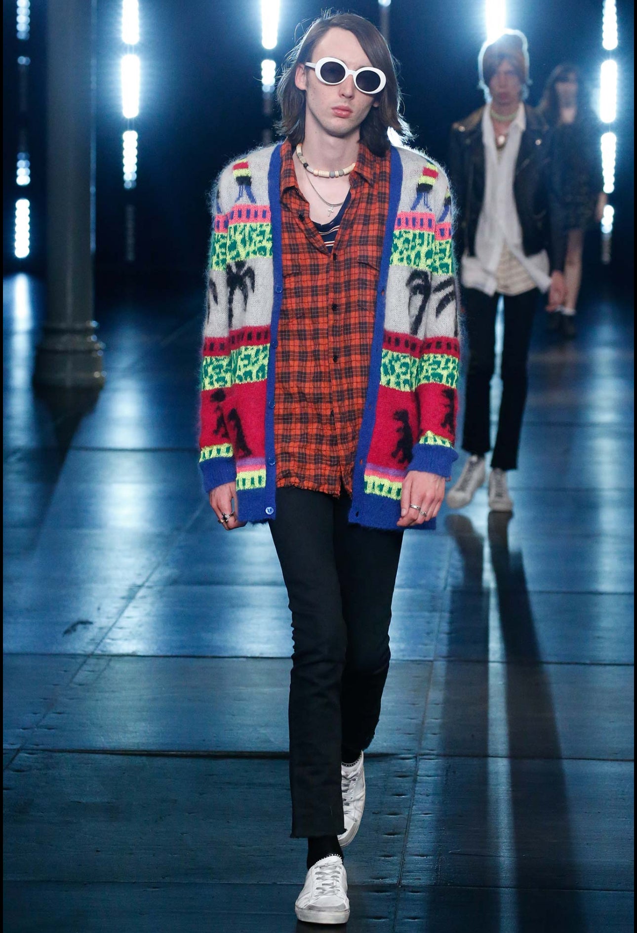 Saint Laurent Paris SS16 Mohair Dino Cardigan