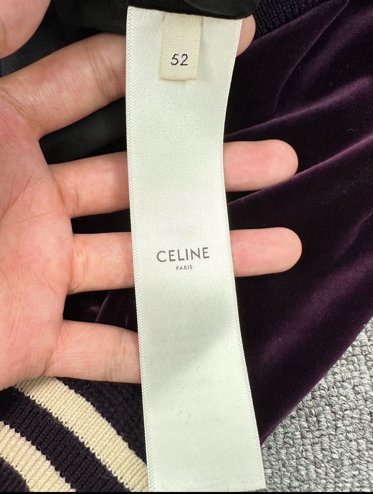 Celine FW20 Purple Teddy Jacket