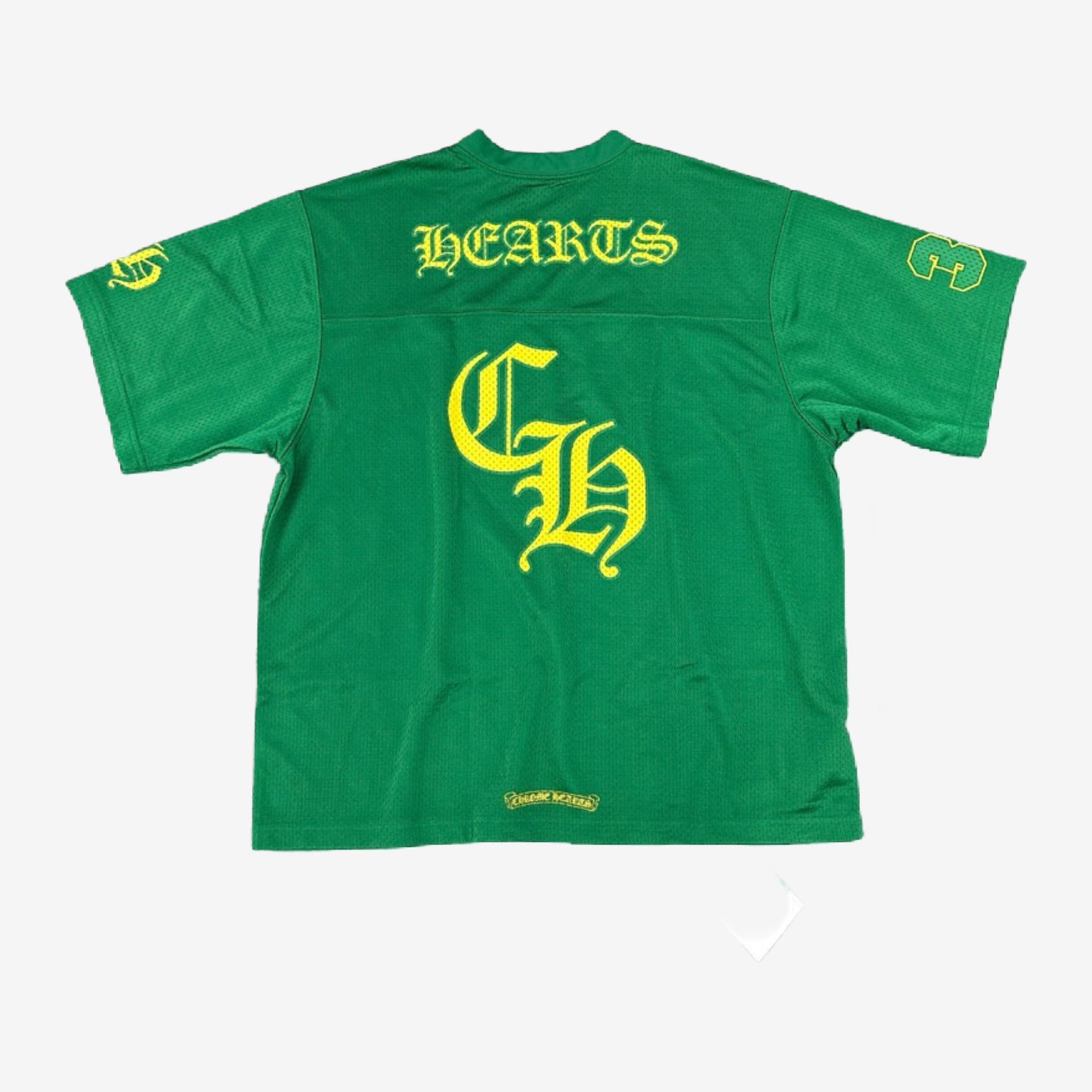 Chrome Hearts Green Mesh Shortsleeve Top