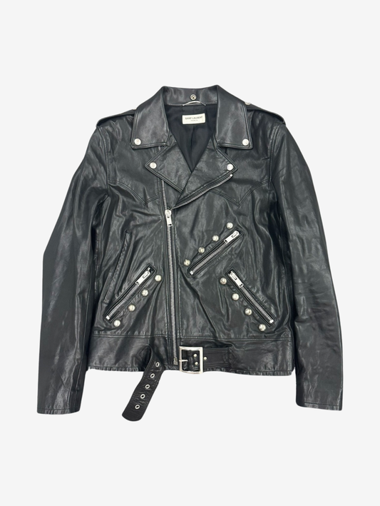Saint Laurent SS15 Studded Leather Jacket