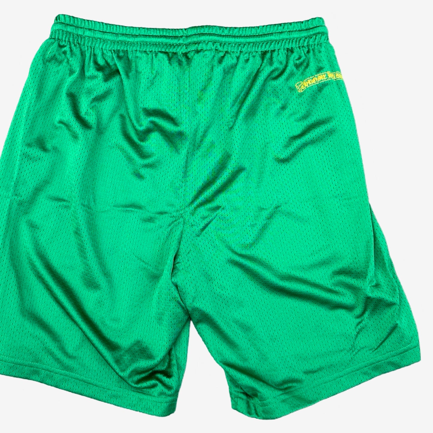 Chrome Hearts Green Yellow Mesh Shorts