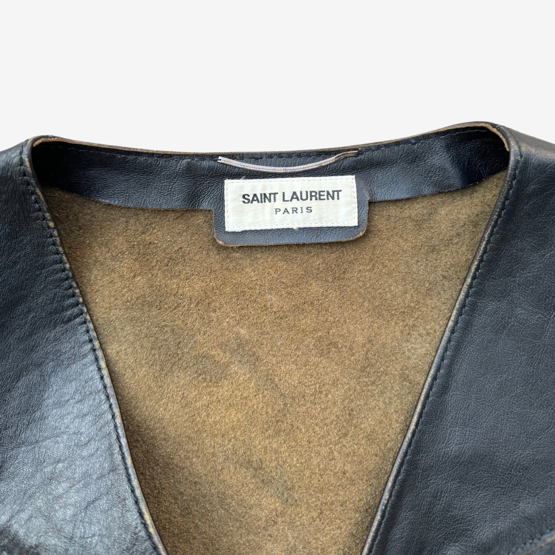 Saint Laurent SS15 Psych Rock Leather
Vest