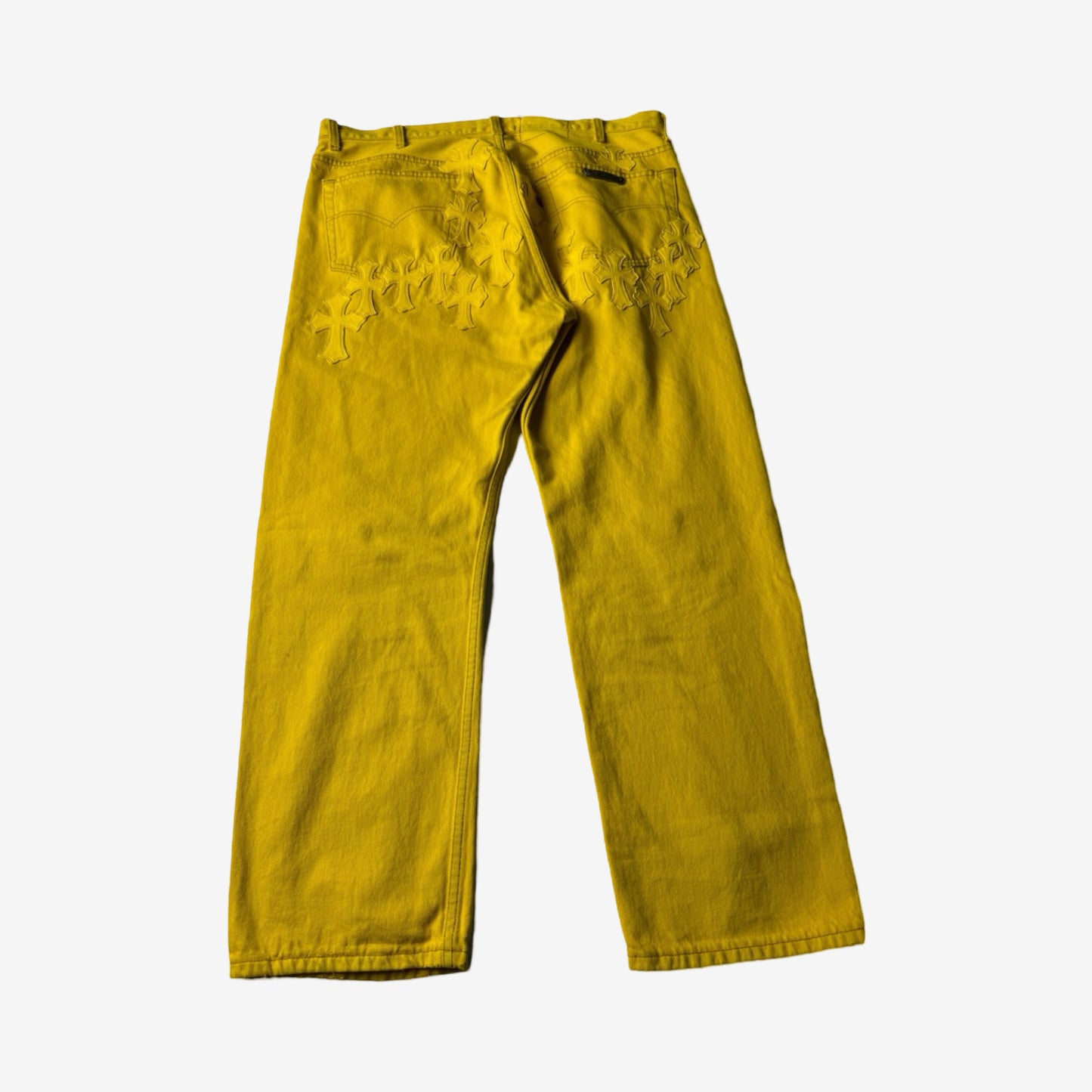 Chrome Hearts „Dig Bick“ Paris Exclusive Levis Denim Yellow 