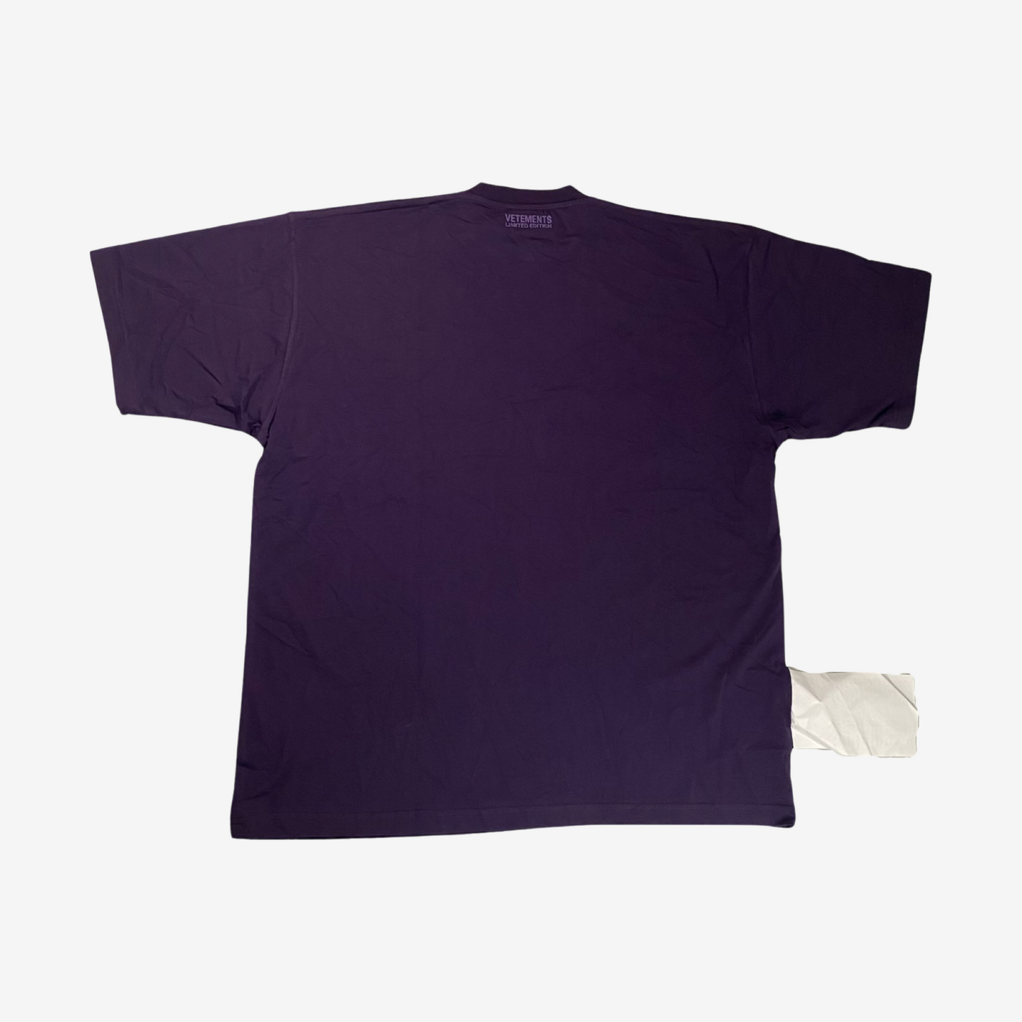 Vetements Purple Logo Inside Out Tshirt