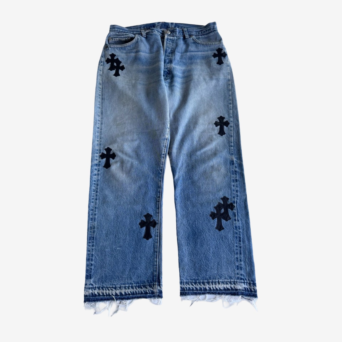 Chrome Hearts Levis 501 OG Cross Patch Denim Sz.36