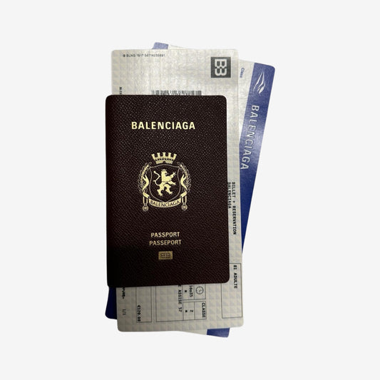 Balenciaga SS24 Leather Passport Wallet