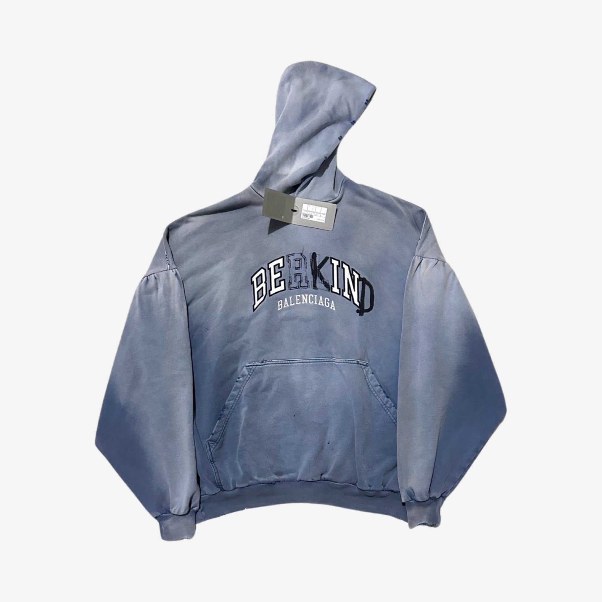 Balenciaga SS24 "Be Kind" Hoodie Blue