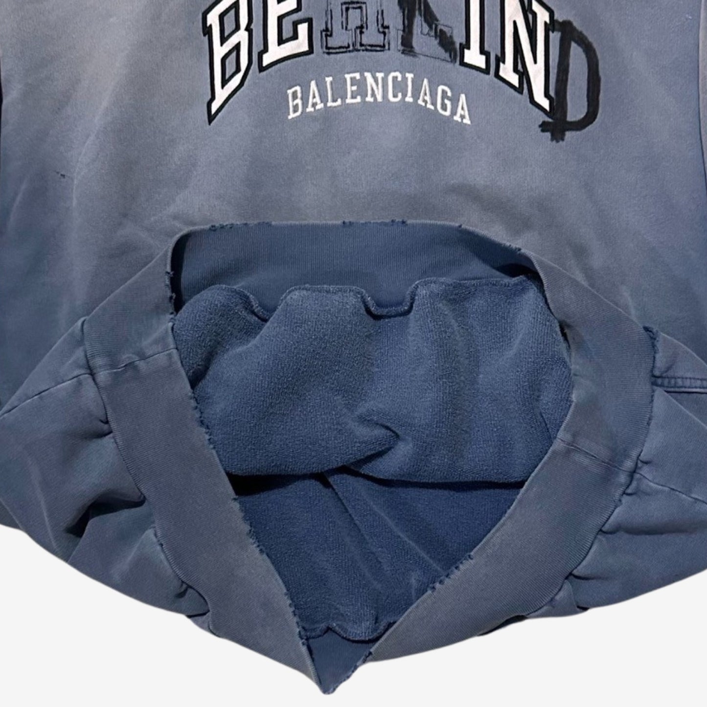 Balenciaga SS24 "Be Kind" Hoodie Blue