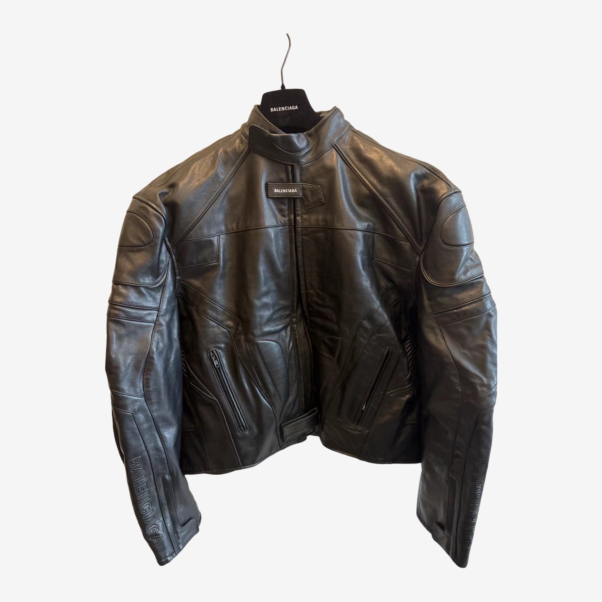 Balenciaga SS23 Mudshow Leather Jacket