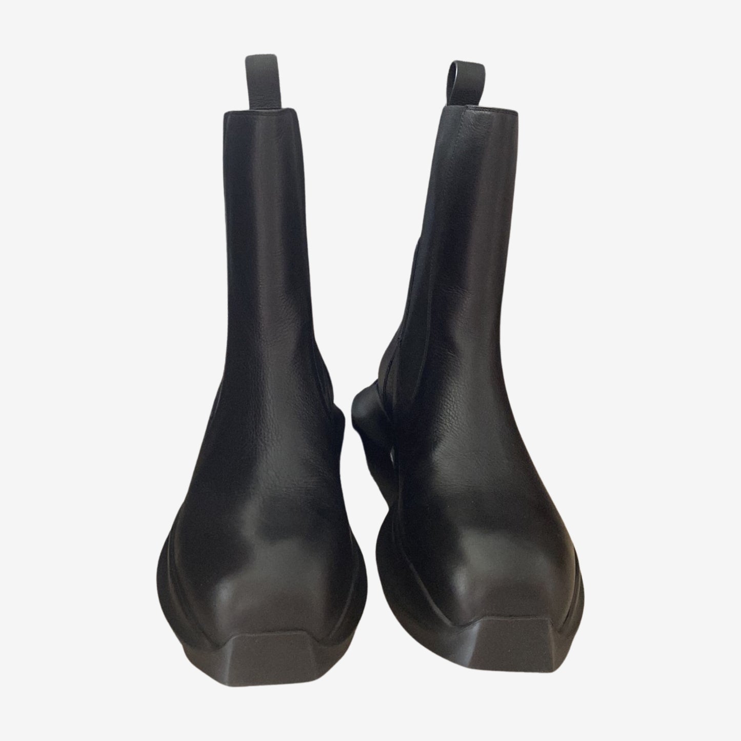 Rick Owens Black Geth Beatle Chelsea Boots