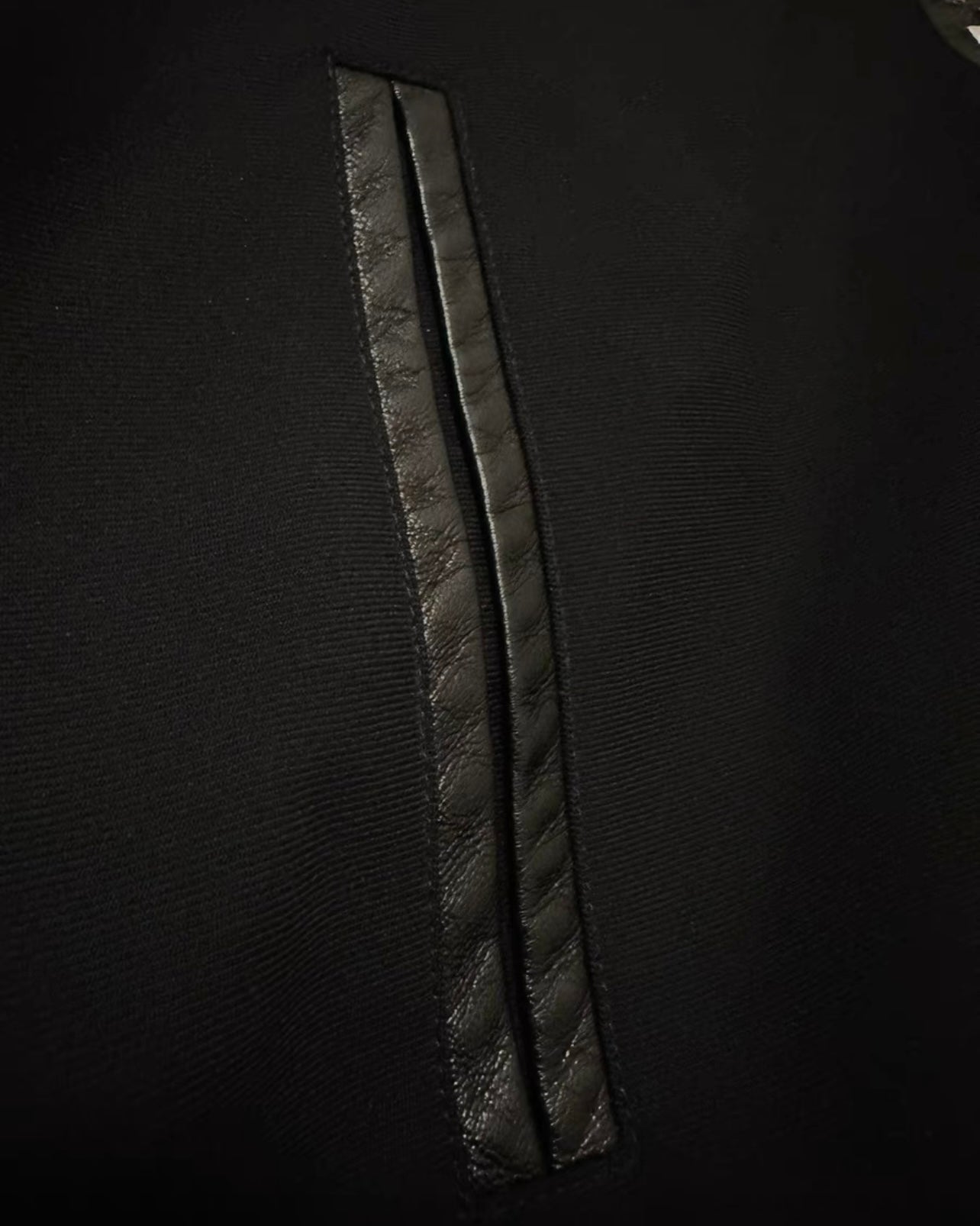 Saint Laurent Paris AW15 Stud Teddy Jacket closeup