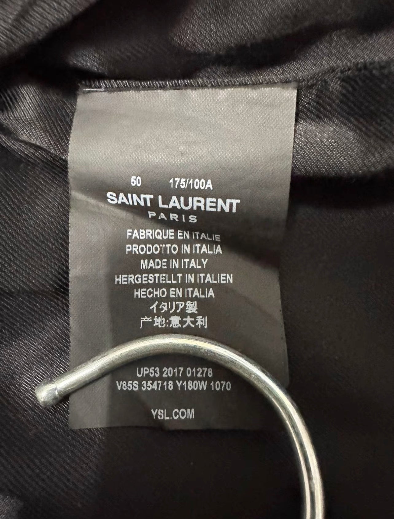 Saint Laurent Paris AW17 Teddy Jacket