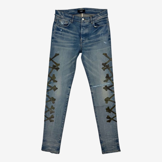 Amiri AW22 Bone Camo Denim