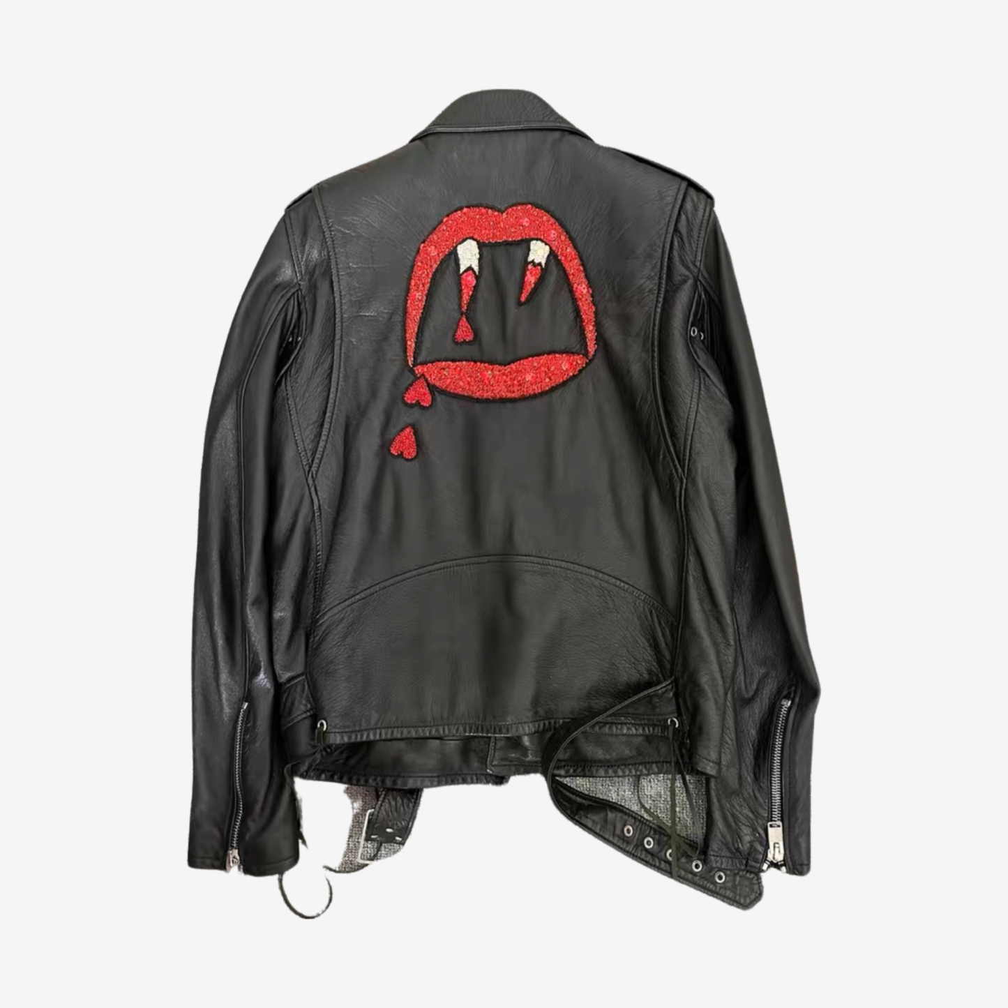 Saint Laurent L17 Bloody Luster Leather Jacket