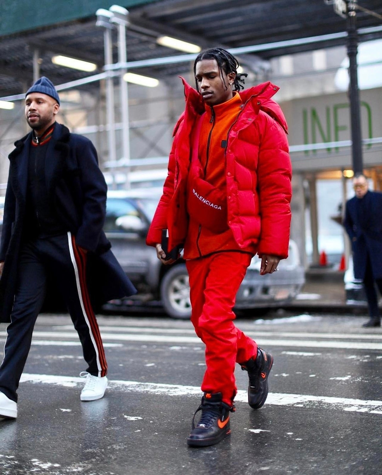 Balenciaga Swing Puffer Jacket red