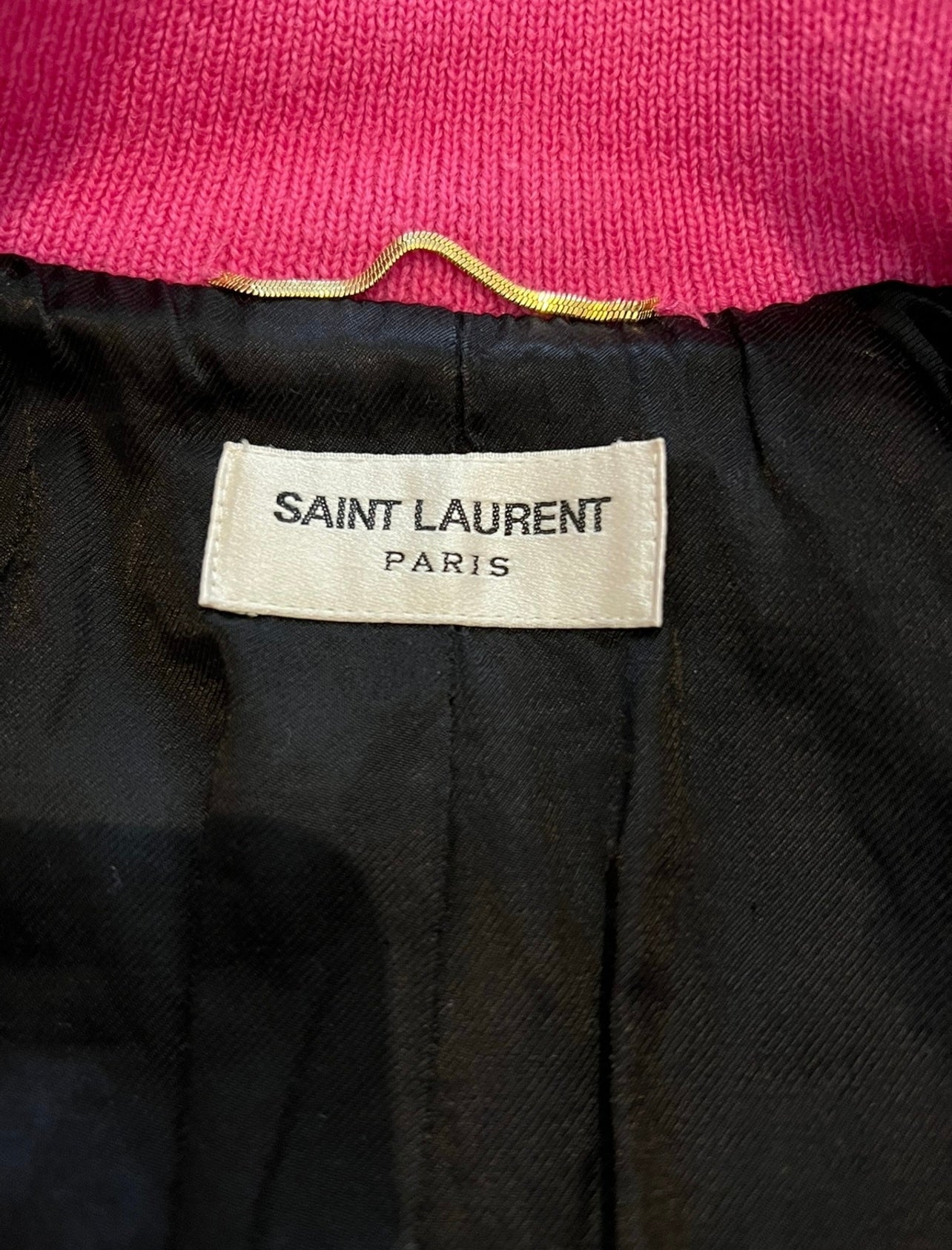 Saint Laurent Paris SS16 Pink Teddy necktag