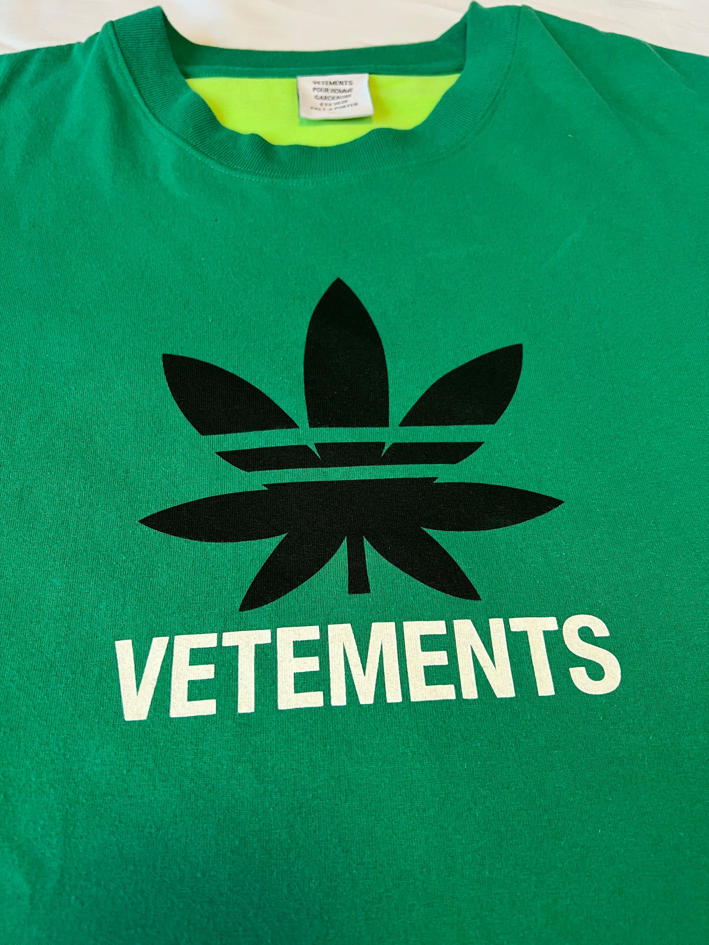 Vetements SS20 Weed Tshirt Green