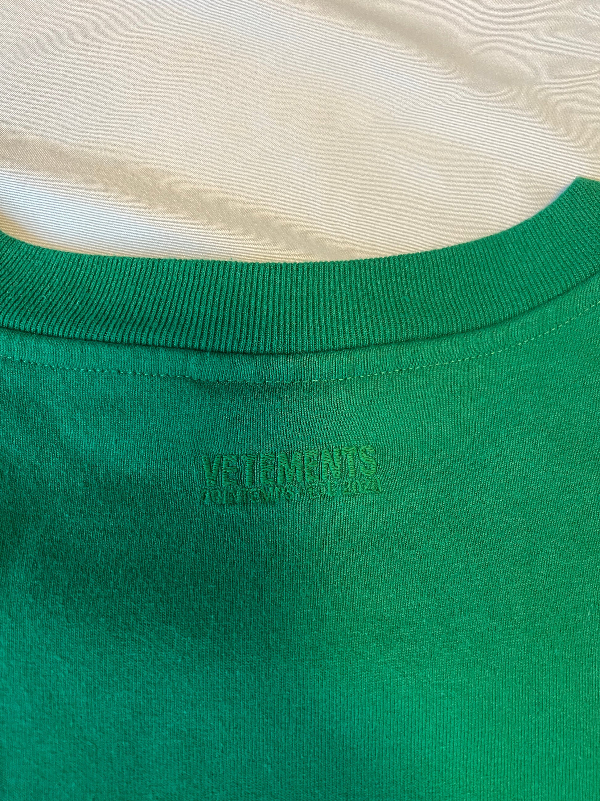 Vetements SS20 Weed Tshirt Green