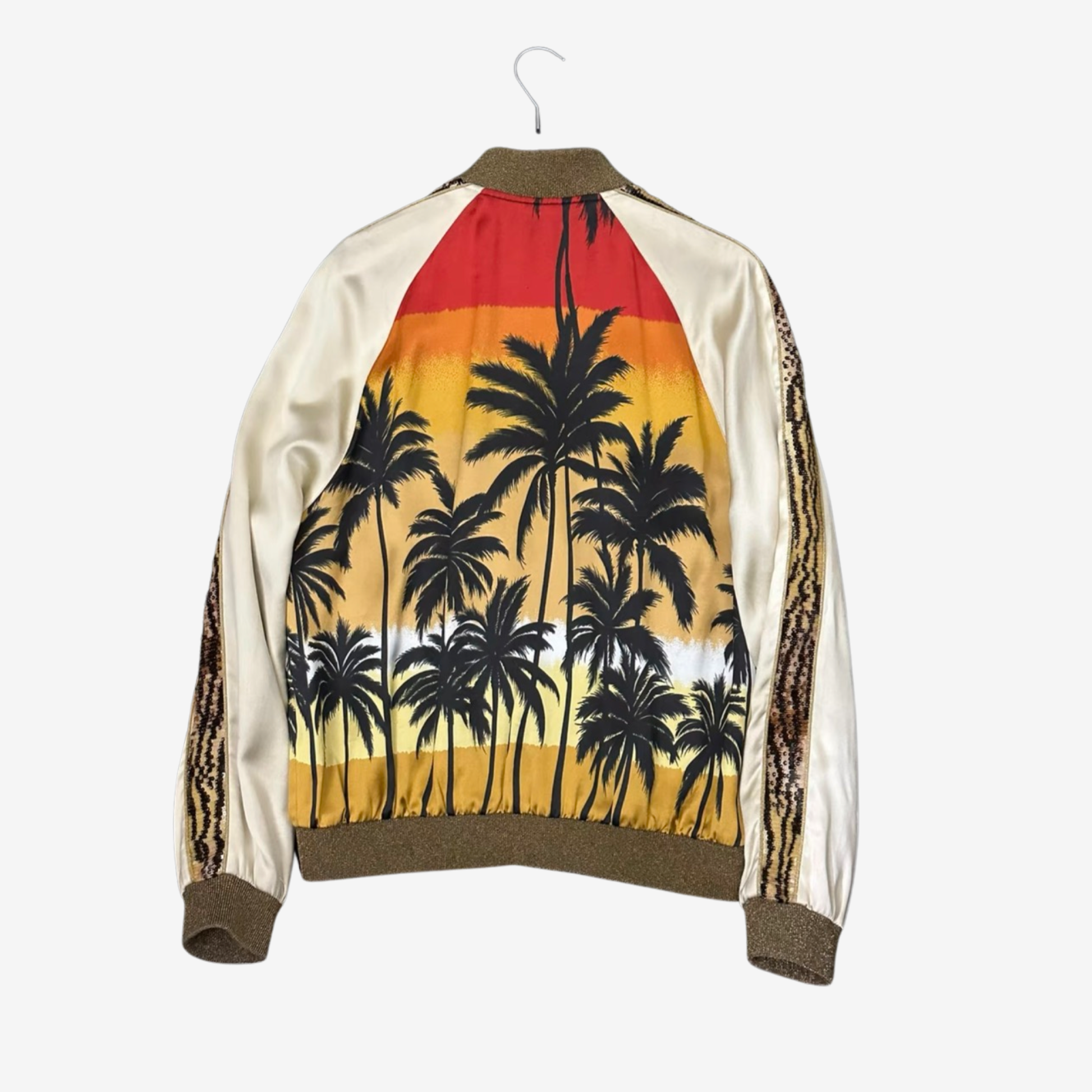 Saint Laurent Paris SS16  Runway Sequin Palm Jacket