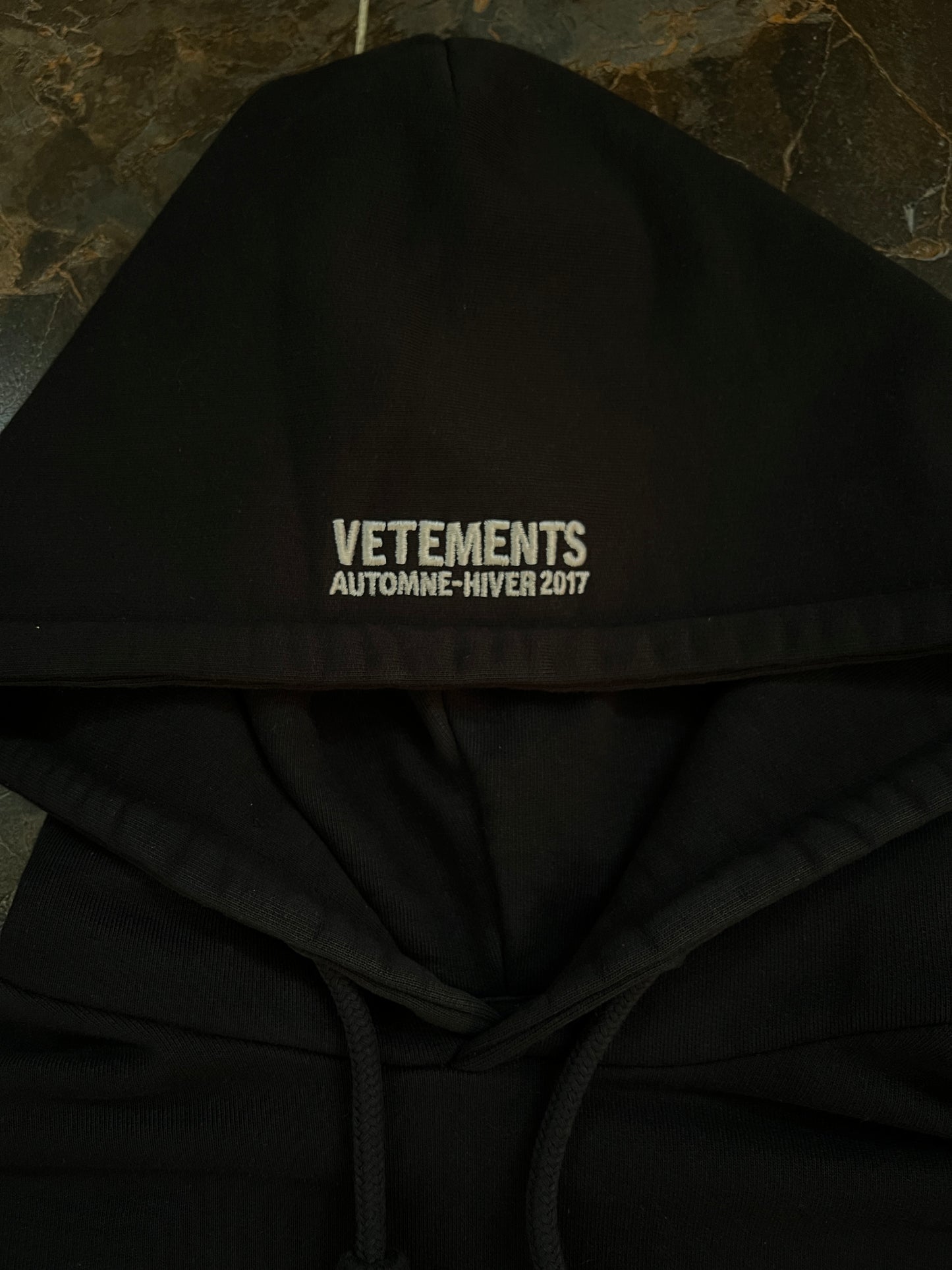 Vetements AW16 TFD Total Fucking Darkness Hoodie Homme