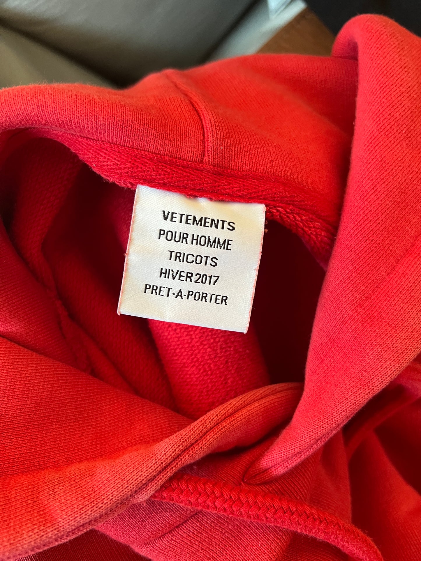 Vetements AW16 Seoul Exclusive Metal Hoodie Sz.XS