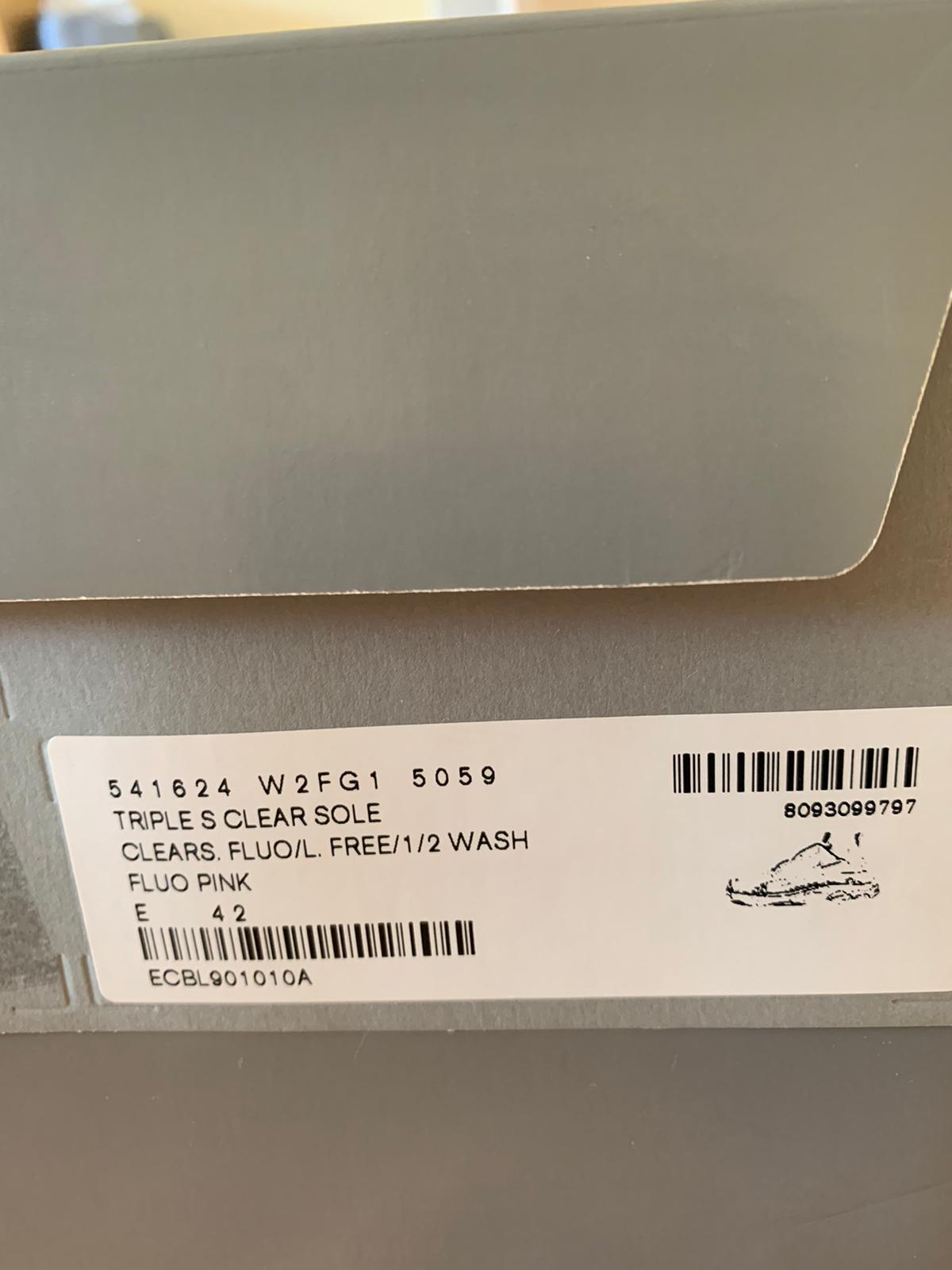 Balenciaga Triple S Clearsole Pink