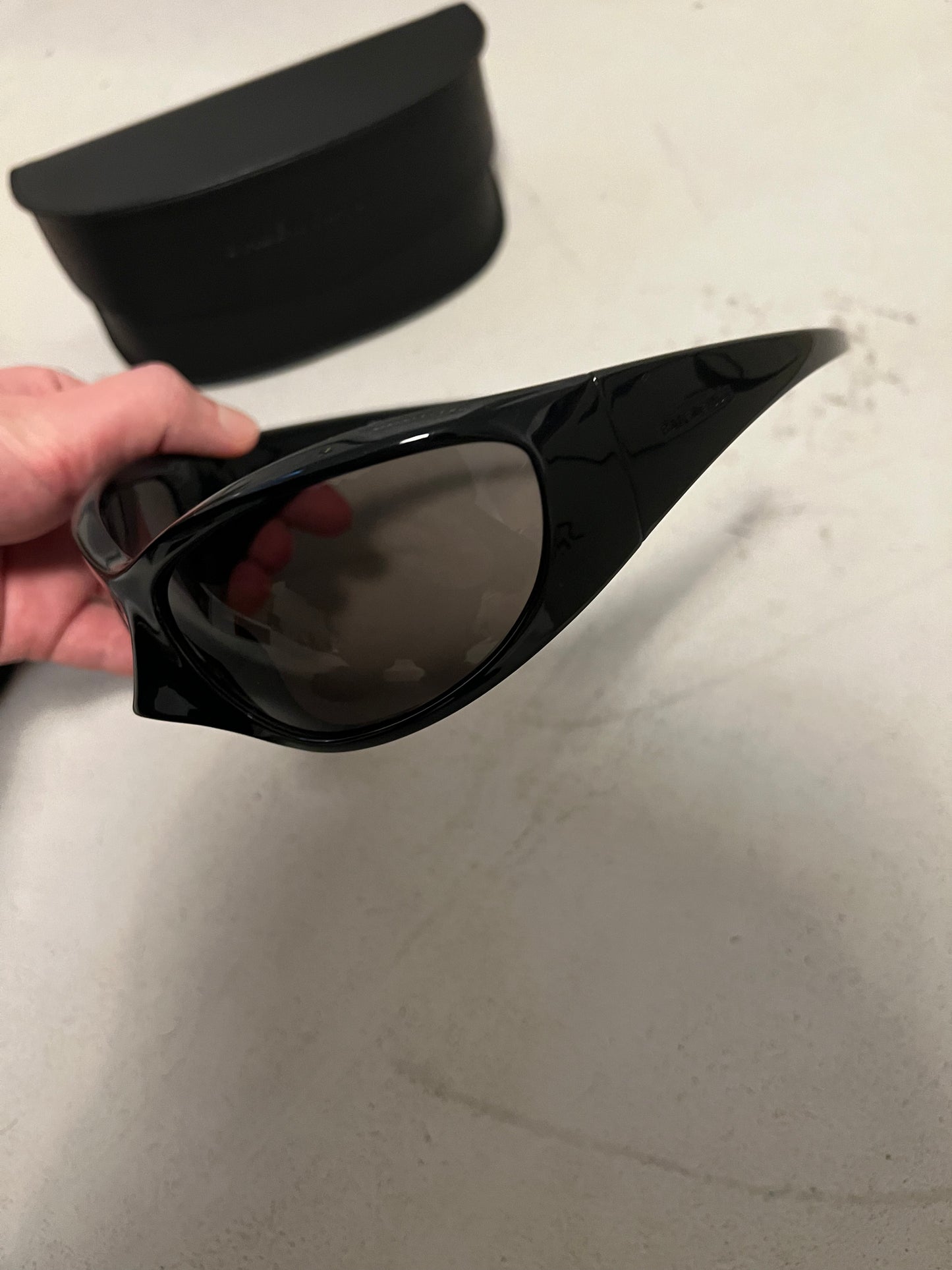  Balenciaga 360 Skincat Sunglasses Black