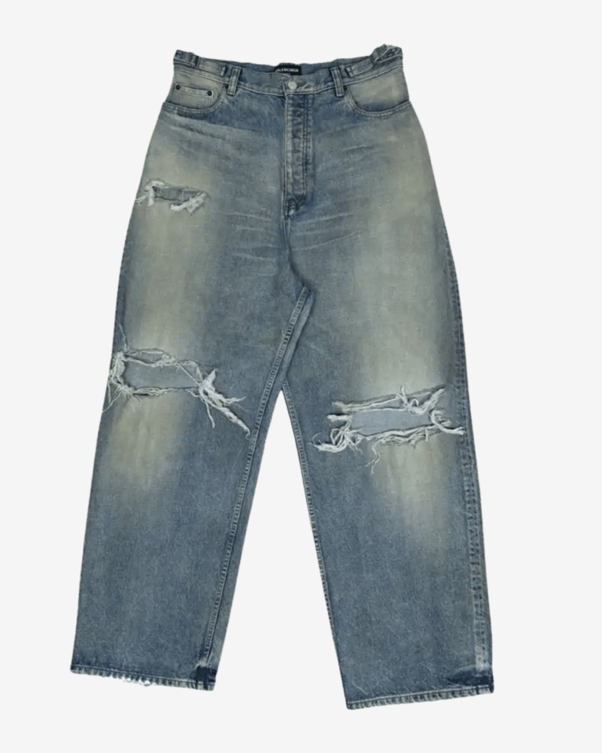 Balenciaga SS22 Oversized Distressed Denim