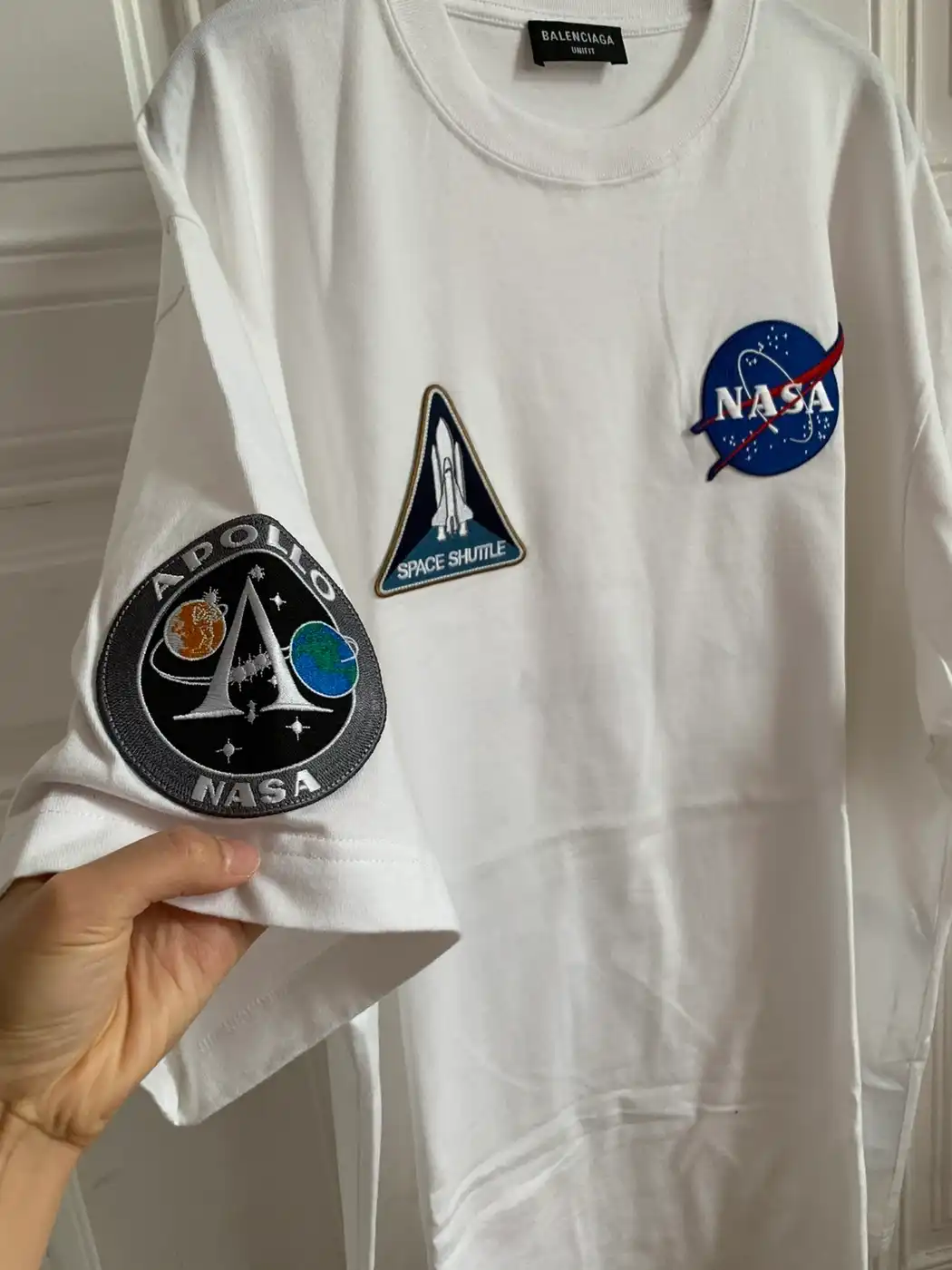 Balenciaga White Nasa T-shirt