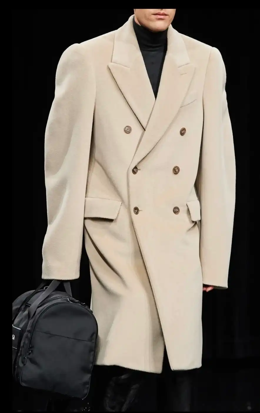 Balenciaga AW20 Oversized Steroid Coat Camel