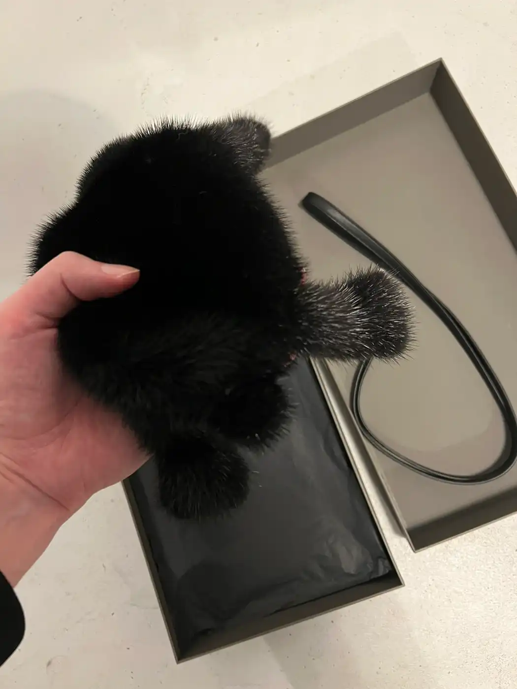 Rick Owens Fat Bunny Mink Fur Bag