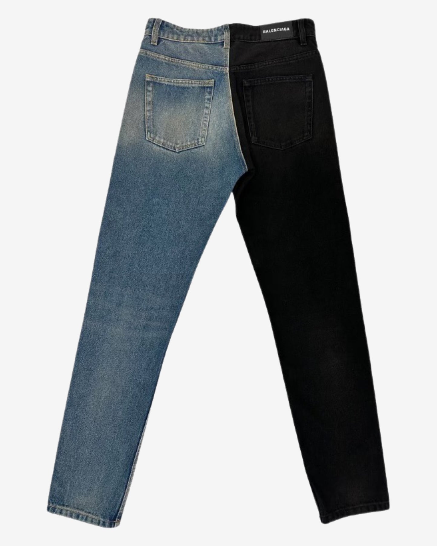 Balenciaga Split Denim Black & Blue