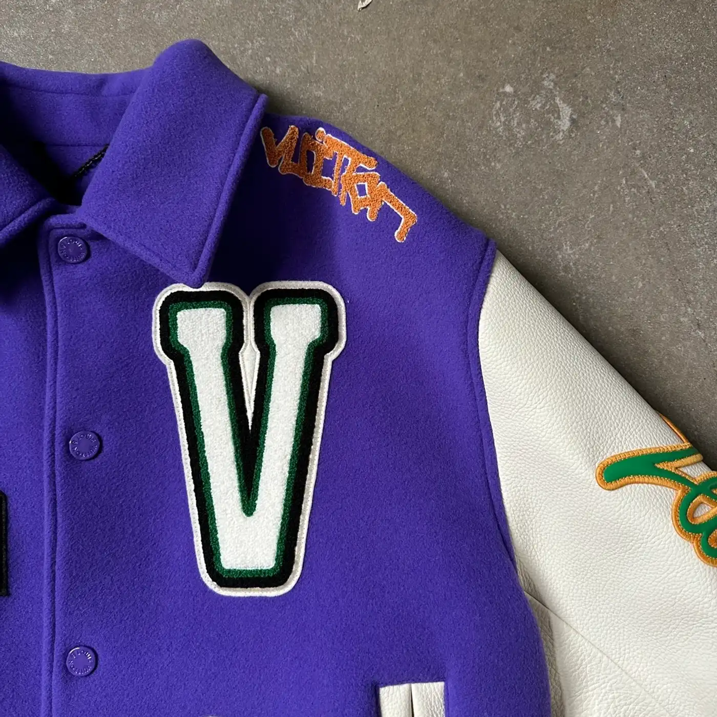 Louis Vuitton FW22 Virgil Abloh Purple Varsity Jacket – FYOUGRAILS