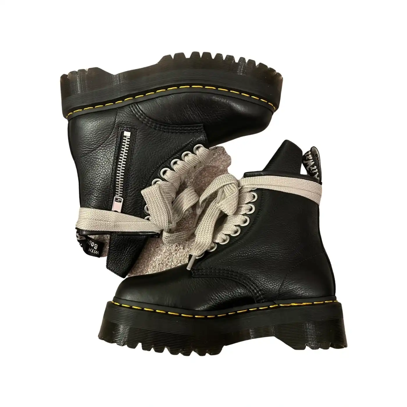 Rick Owens Doc Martens 1460 Quad Leather Boots – FYOUGRAILS