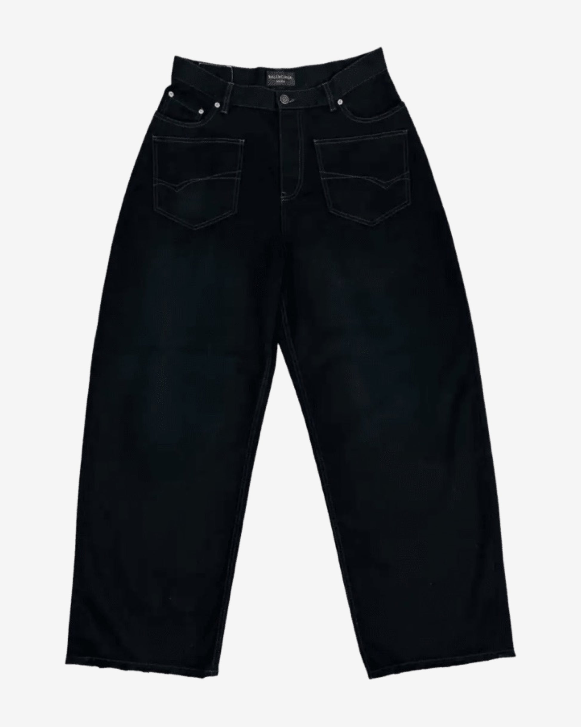 Balenciaga SS22 Matte Black Oversized Denim