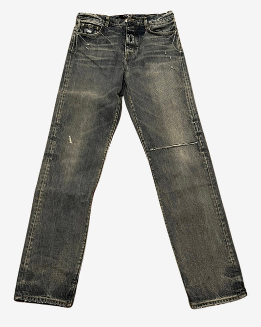 Amiri Distressed Straight Leg Jeans