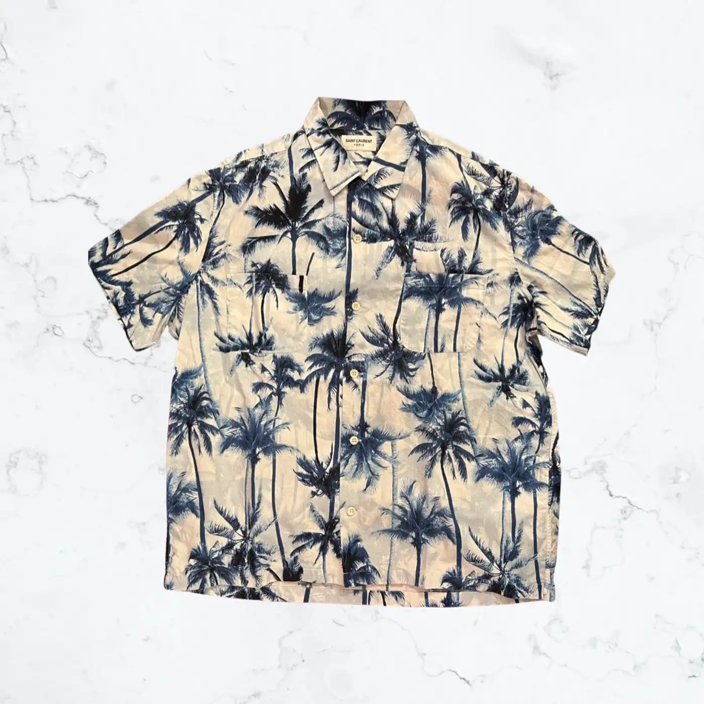 Saint Laurent Paris Ss16 Slp Palm Shirt